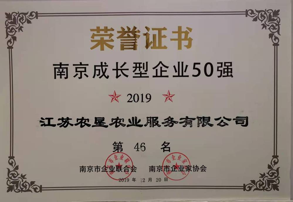 南京成長型企業(yè)50強